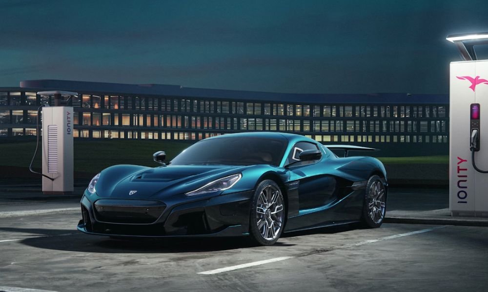 Rimac C_Two: A cutting-edge electric hypercar offering 1,914 horsepower and 0-60 mph in 1.85 seconds.