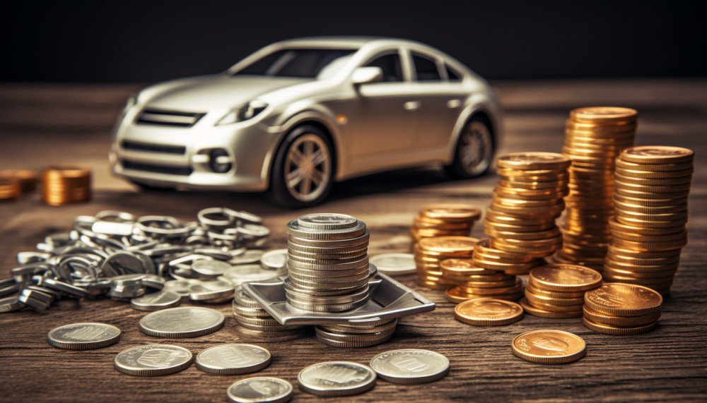 Car owner checking tire pressure as part of regular DIY car care routine.